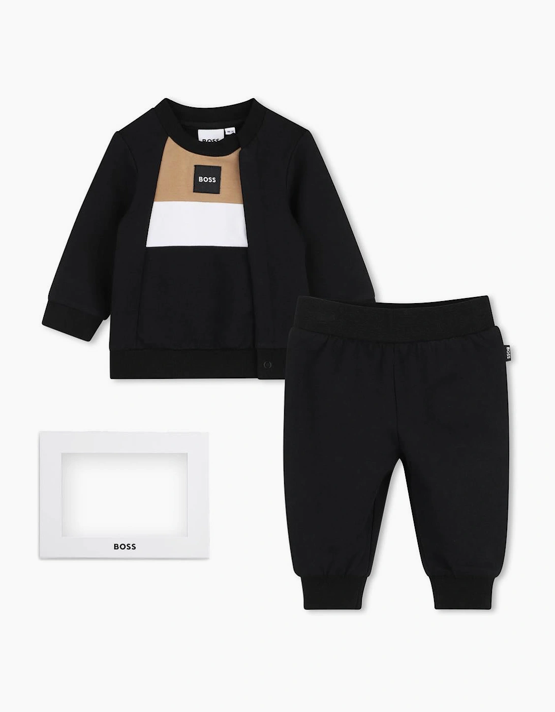 BOSS BABY/TODDLER BLACK 2PCE GIFT SET J55308