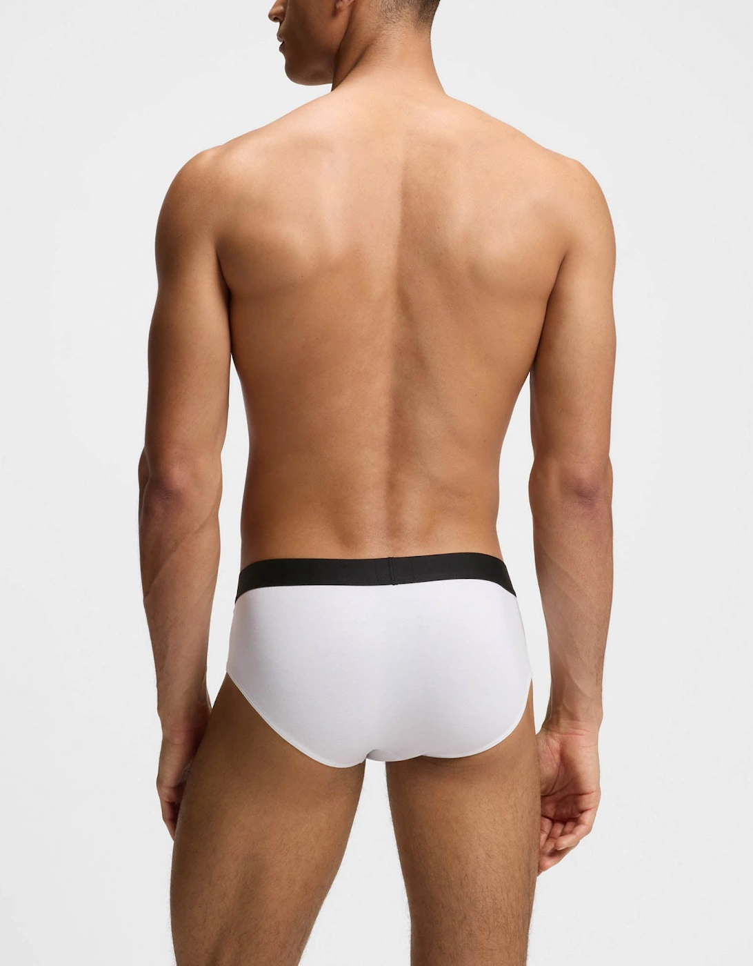 BOSS Orange Three-Pack Low-Rise Briefs in Stretch Cotton - Assorted Pre-Pack 999