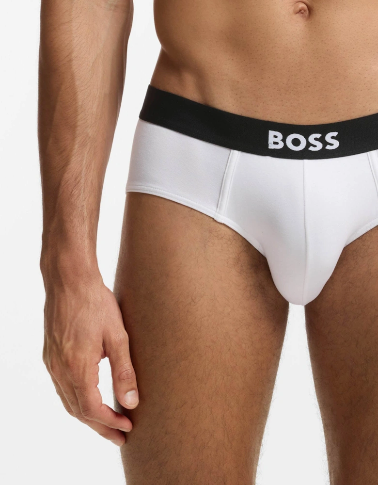 BOSS Orange Three-Pack Low-Rise Briefs in Stretch Cotton - Assorted Pre-Pack 999