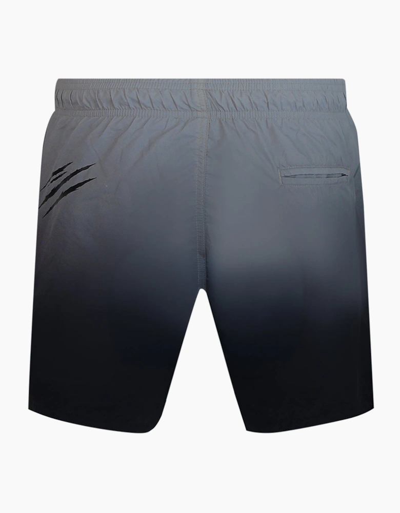 Plein Sport Gradient Medium Boardshort Black Swim Shorts