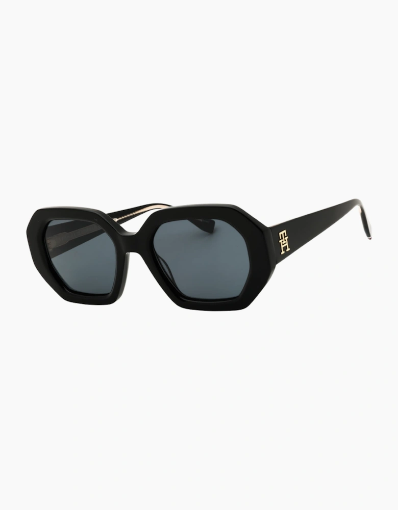 Tommy Hilfiger Dark Grey Lensed Black Sunglasses