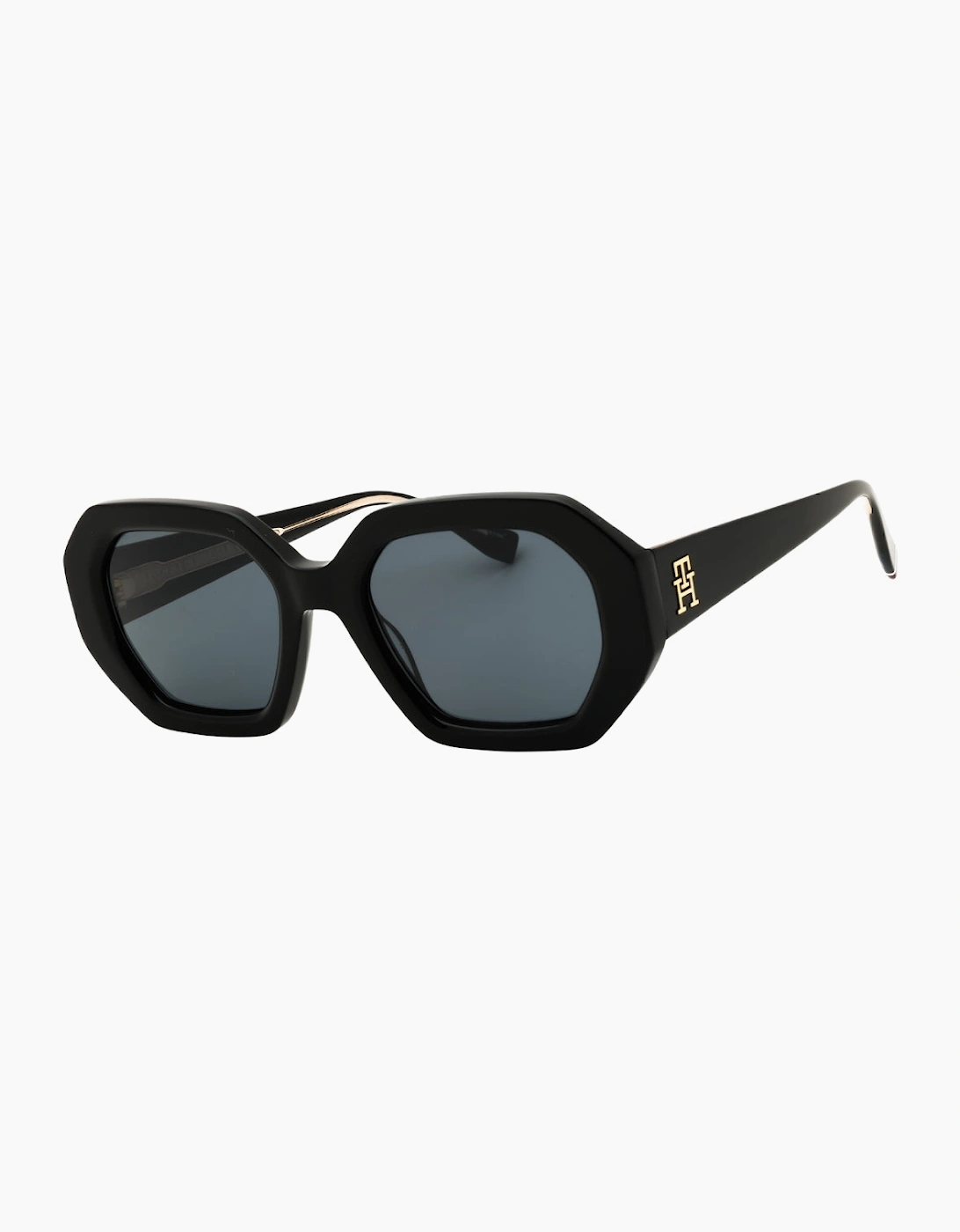 Tommy Hilfiger Dark Grey Lensed Black Sunglasses