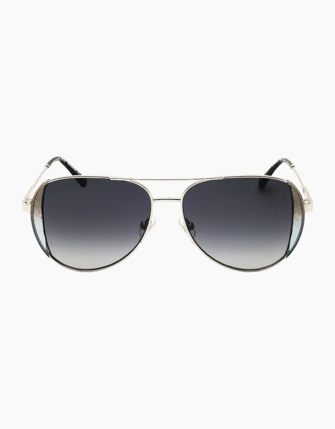 Kate Spade Black Glitter Palladium SF Sunglasses