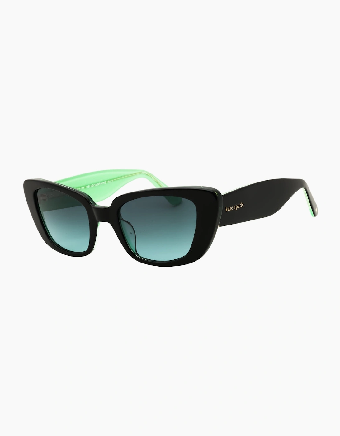 Kate Spade FABIA/S 07ZJ IB BLACK GREEN/GREY GREEN Sunglasses Women