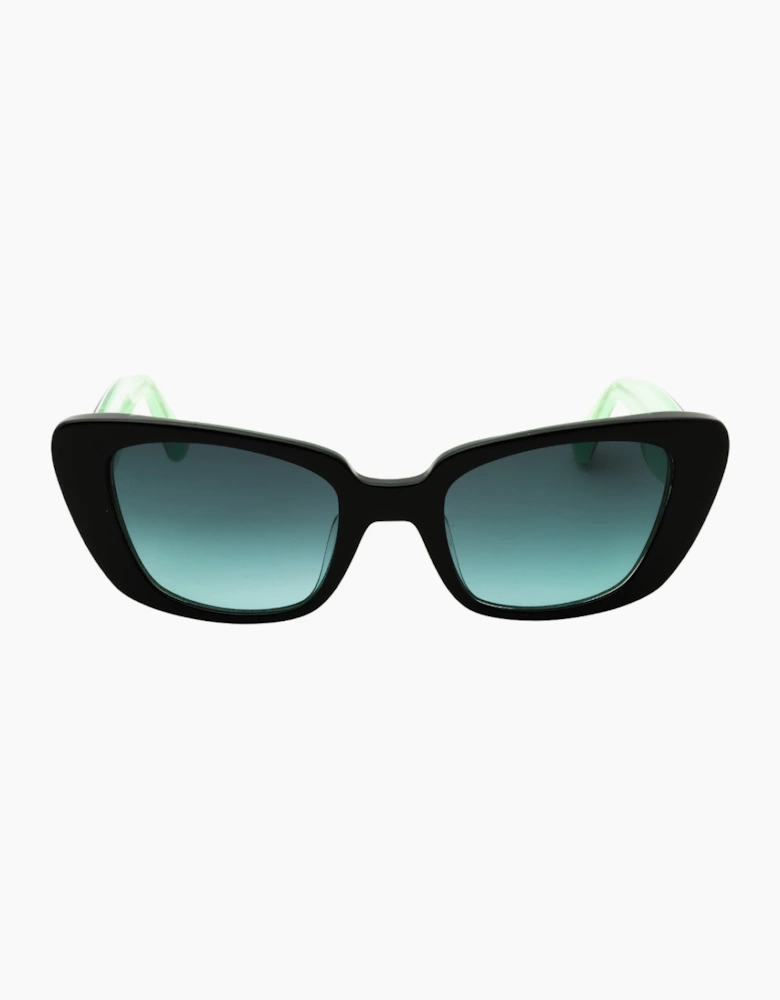 Kate Spade FABIA/S 07ZJ IB BLACK GREEN/GREY GREEN Sunglasses Women