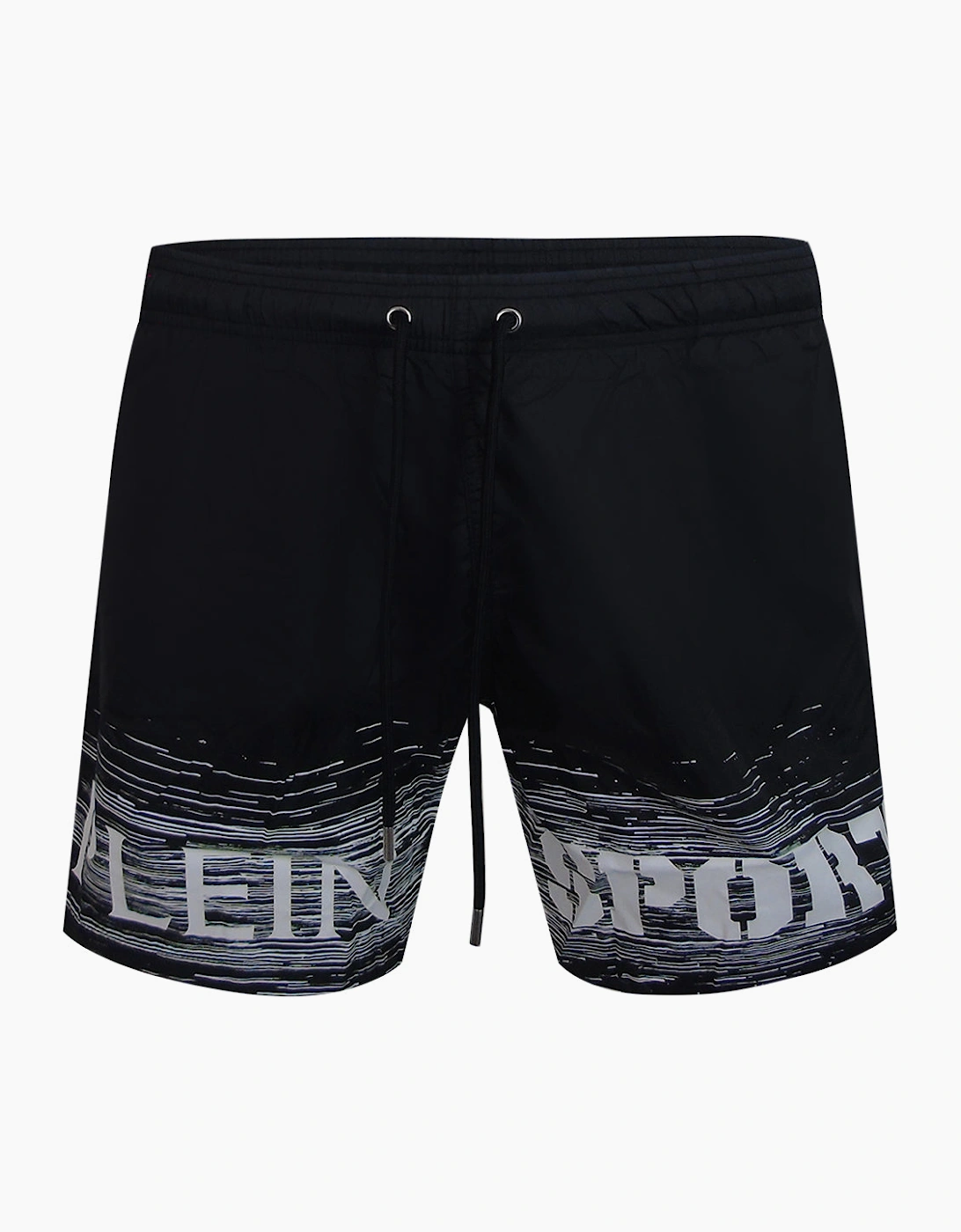 Plein Sport Shade Logo Medium Boardshort Black Swim Shorts