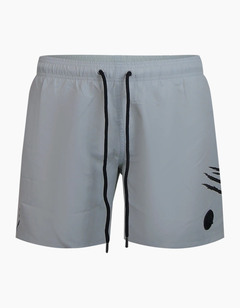 Plein Sport Ripstop Logo Medium Boardshort Grey Swim Shorts