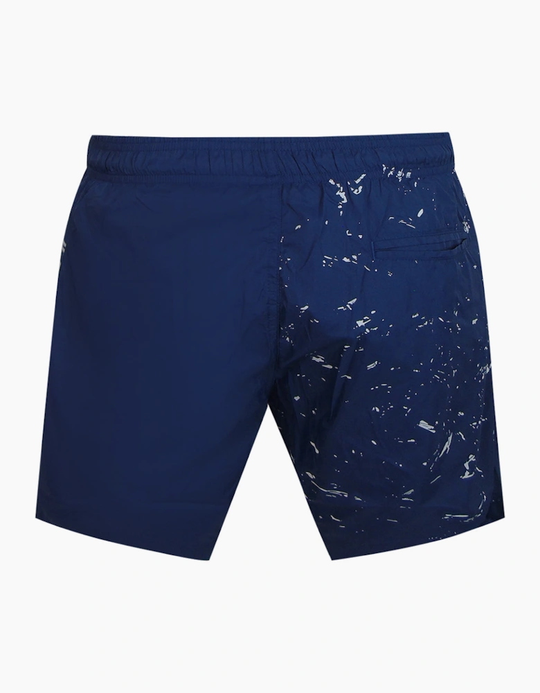 Plein Sport Water Tiger Logo Medium Boardshort Navy Blue Swim Shorts