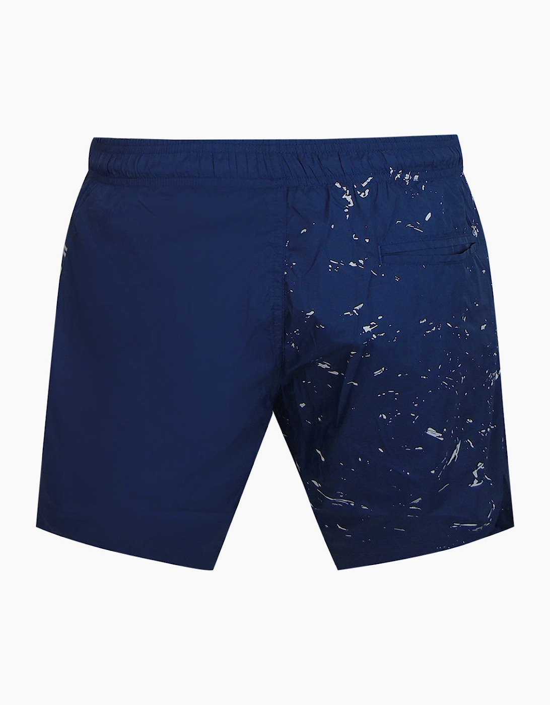 Plein Sport Water Tiger Logo Medium Boardshort Navy Blue Swim Shorts