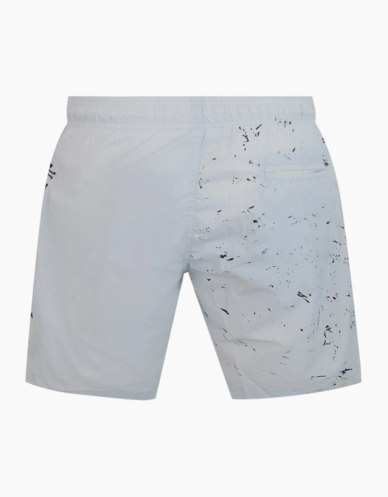 Plein Sport Water Tiger Logo Medium Boardshort Grey Swim Shorts
