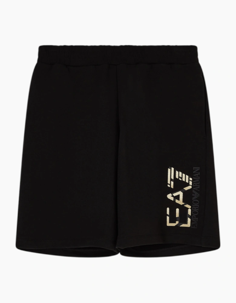 Large Logo Shorts - Black / Gold