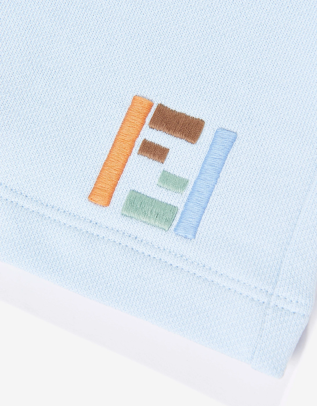 Fendi Boys FF Logo Bermuda Shorts in Blue