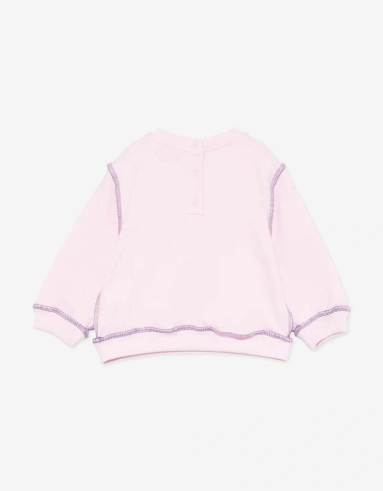 PUCCI Baby Girls Logo Sweatshirt in Pink