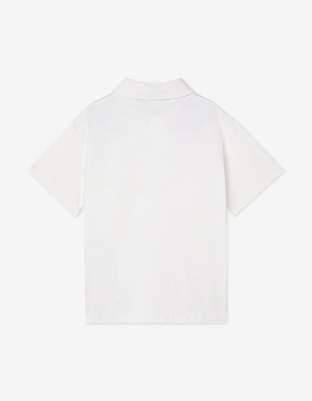 Fendi Boys FF Logo Polo Shirt in White