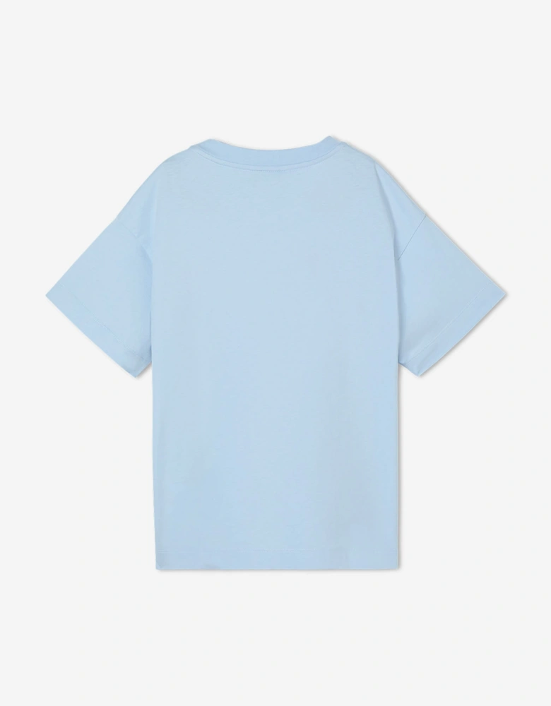 Fendi Boys Logo T-Shirt in Blue