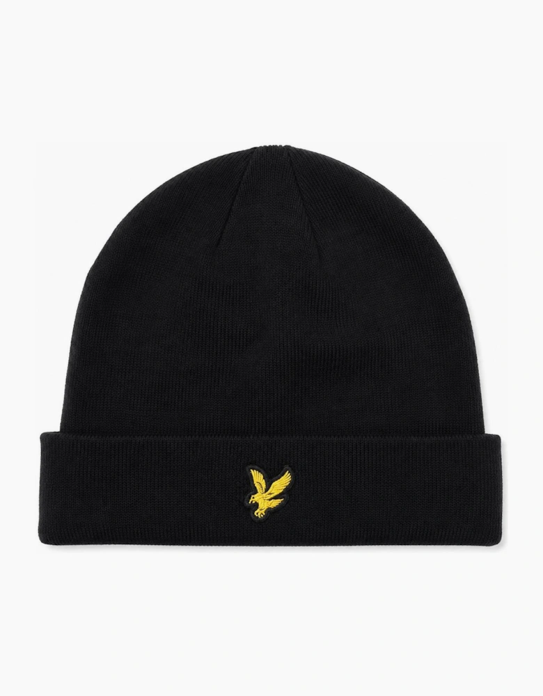 Lyle & Scott Basic Beanie Hat Jet Black