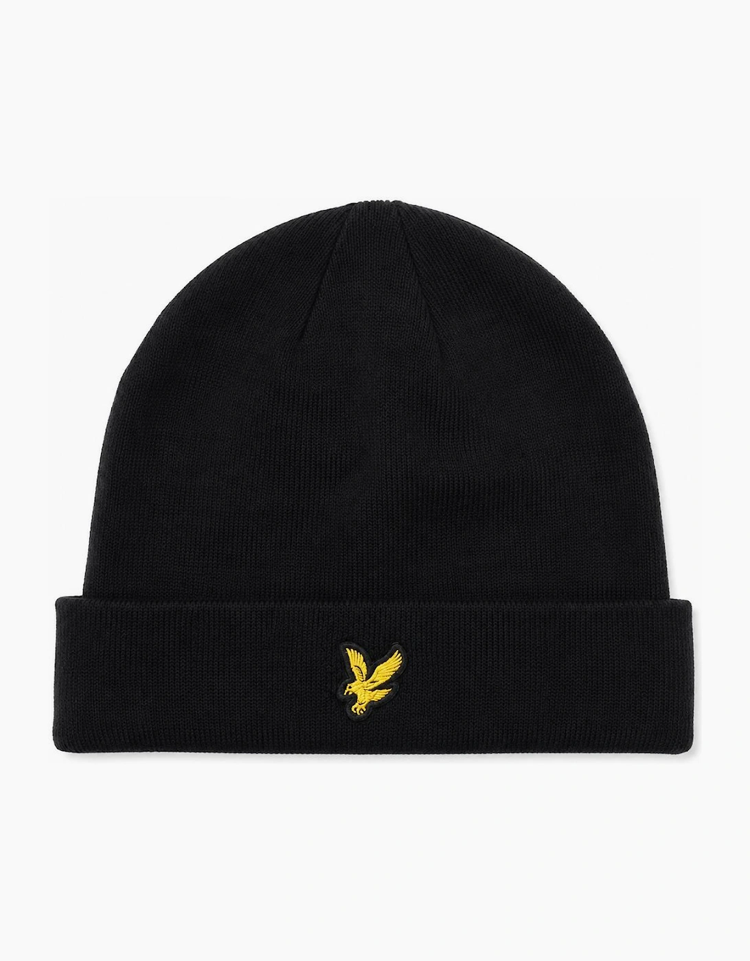 Lyle And Scott Men's Black Lyle & Scott Basic Beanie Hat Jet - Size One Size