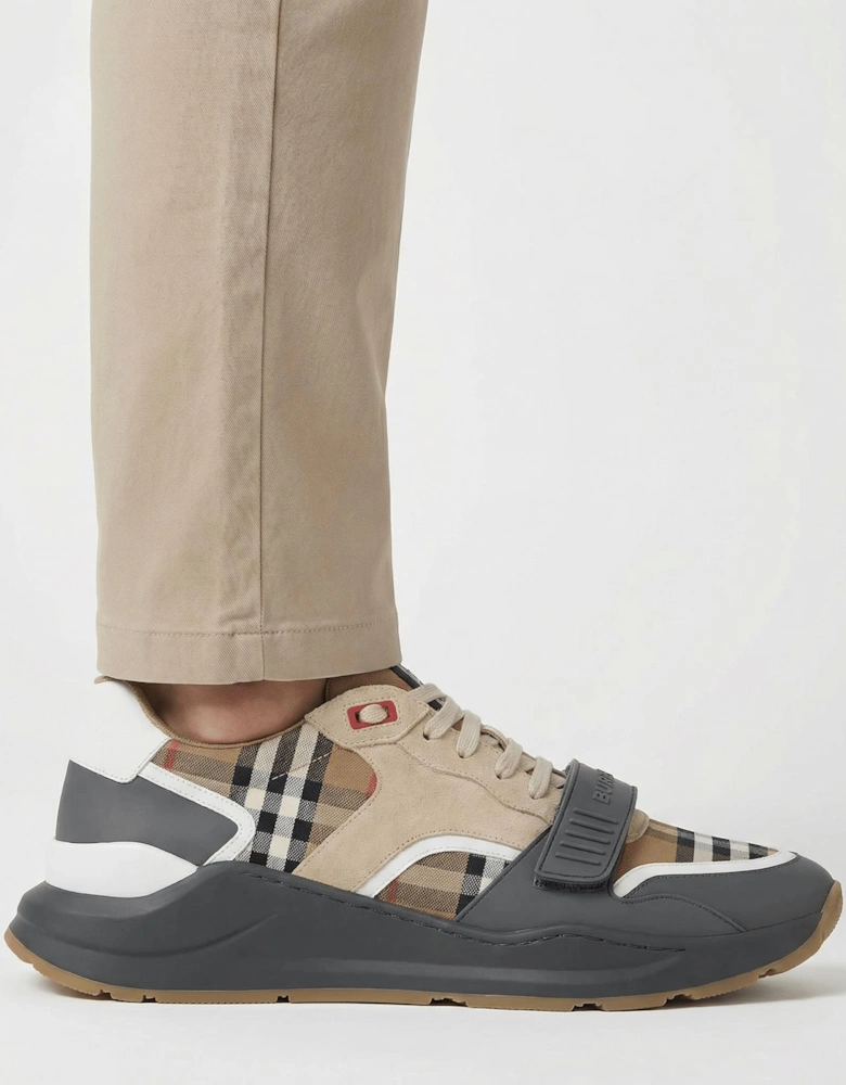Burberry 'Ramsey Runner' Trainers Taupe Brown