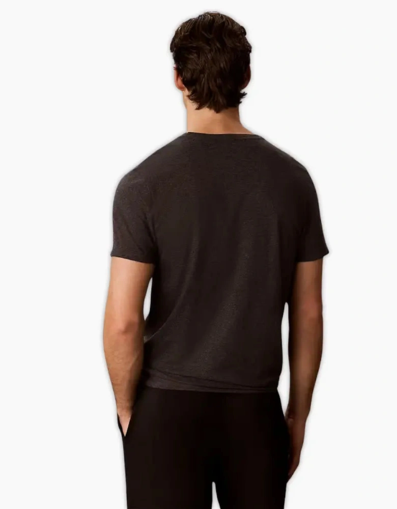 3-Pack Cotton Classics T-Shirts, Black/Purple/Charcoal