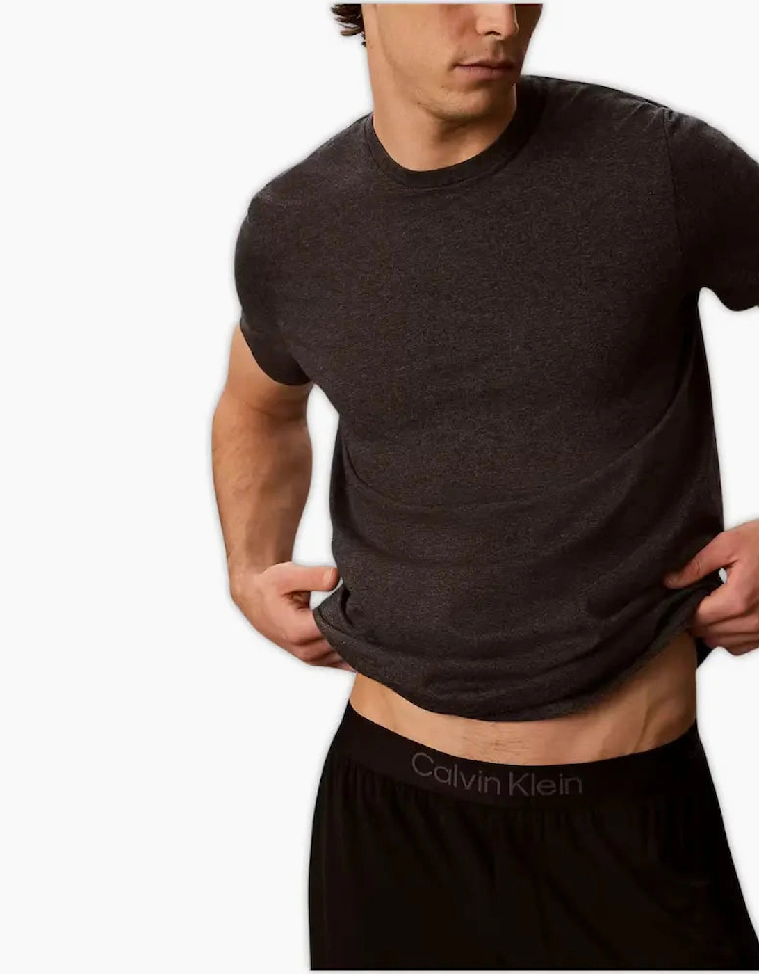 3-Pack Cotton Classics T-Shirts, Black/Purple/Charcoal