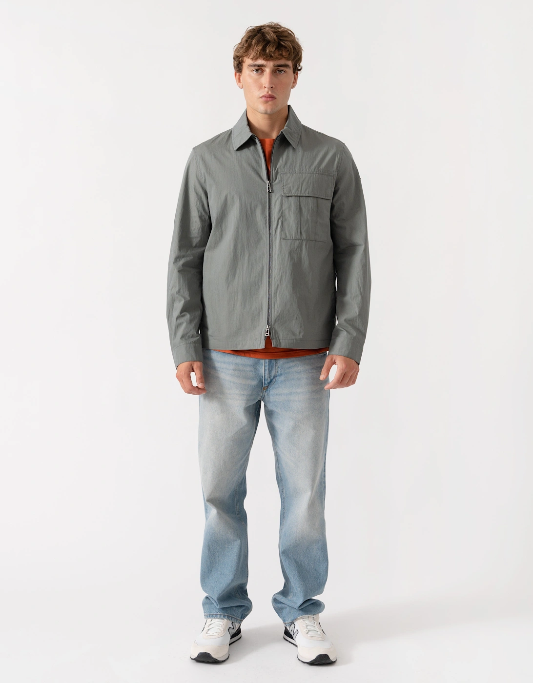 Belstaff Cargo Mens Overshirt - Atlantic Grey