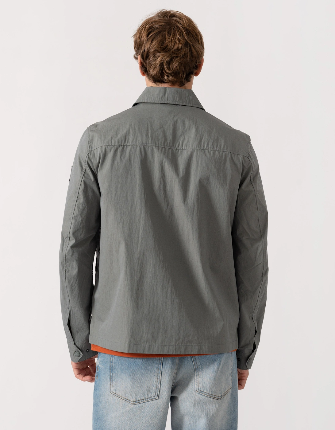 Belstaff Cargo Mens Overshirt - Atlantic Grey