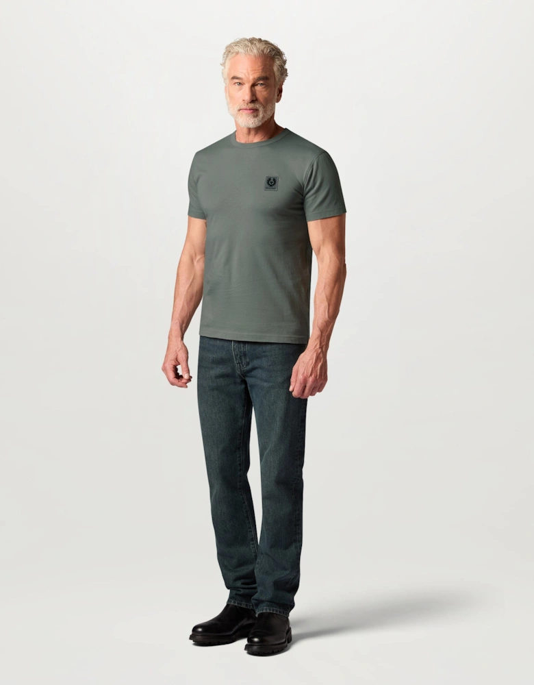 Belstaff Mens Icon Logo T-Shirt - Atlantic Grey