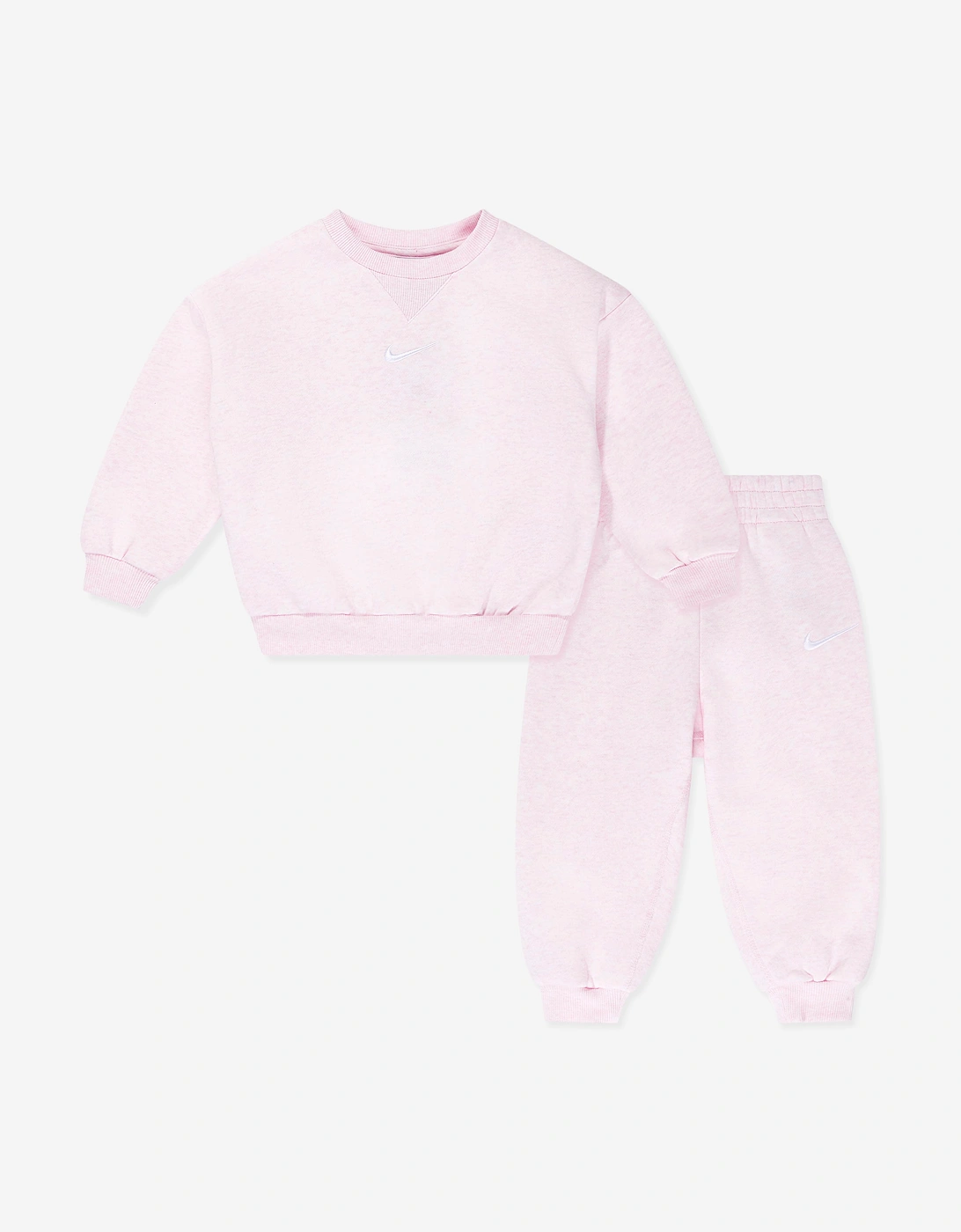 Nike Unisex Multi Essential Fleece Tracksuit  Pink - Size 12 Mths Kids