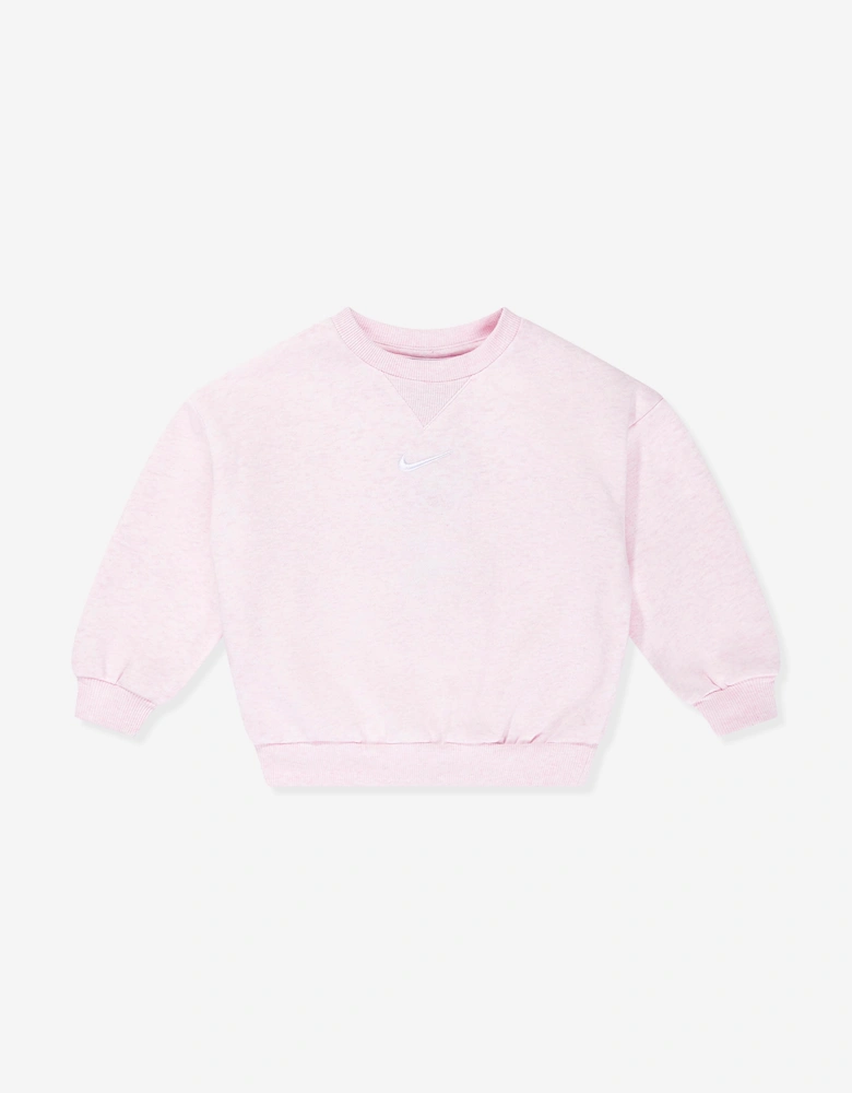 Nike Kids Essential Fleece Tracksuit in Pink
