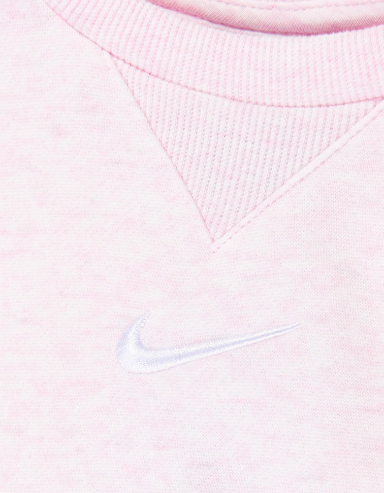 Nike Kids Essential Fleece Tracksuit in Pink