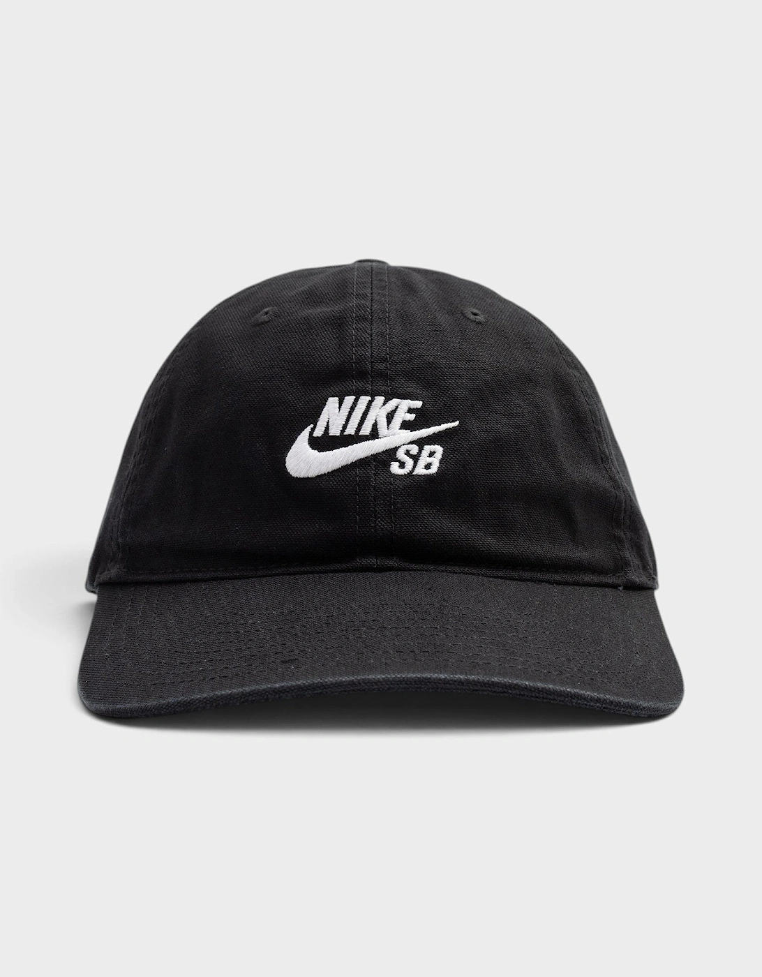 Logo SB Club Unstructured Skate Cap Black White