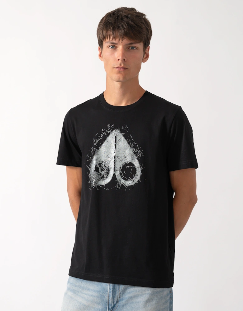 Moose Knuckles Mens Icebreak Logo T-Shirt - Black 292