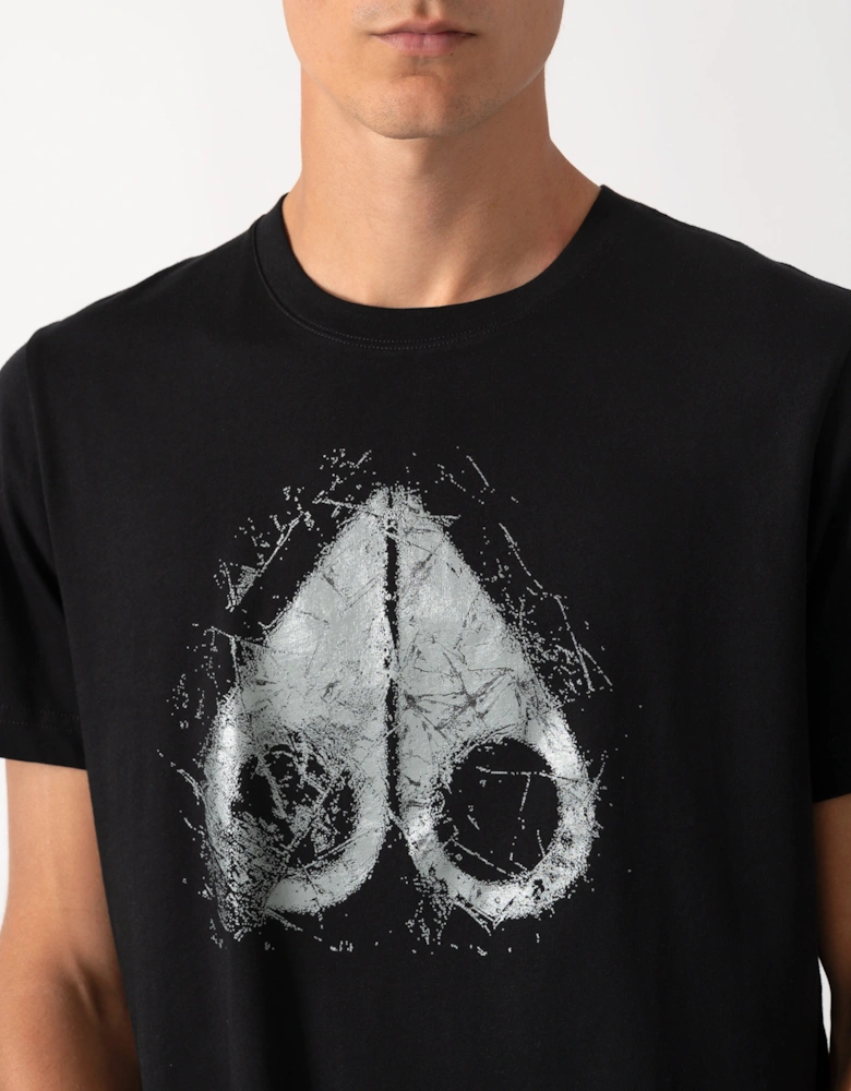 Moose Knuckles Mens Icebreak Logo T-Shirt - Black 292