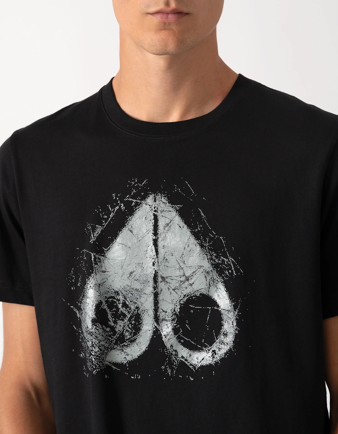 Moose Knuckles Mens Icebreak Logo T-Shirt - Black 292