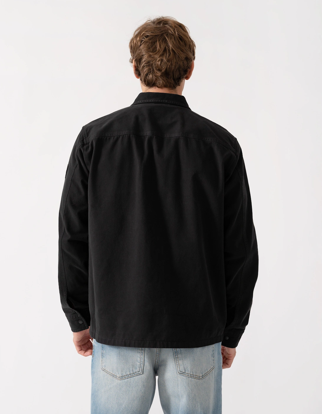 BOSS Orange Lorum 1 Mens Zip Overshirt - Black 001