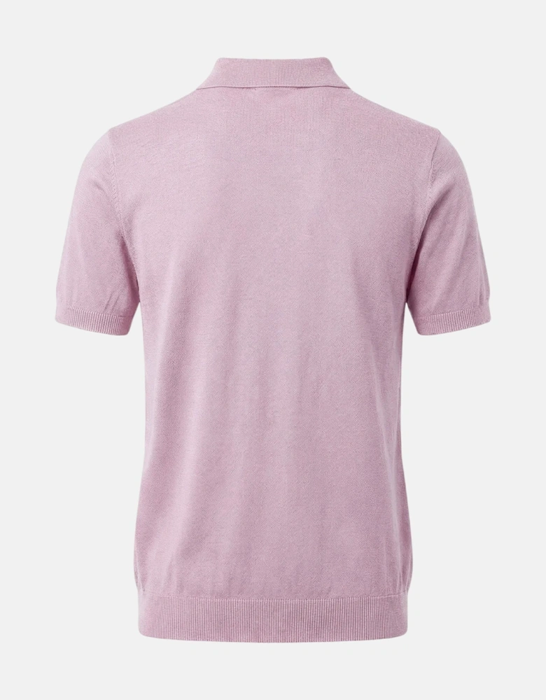 Fine Knit Air Cotton Polo Shirt Magnolia