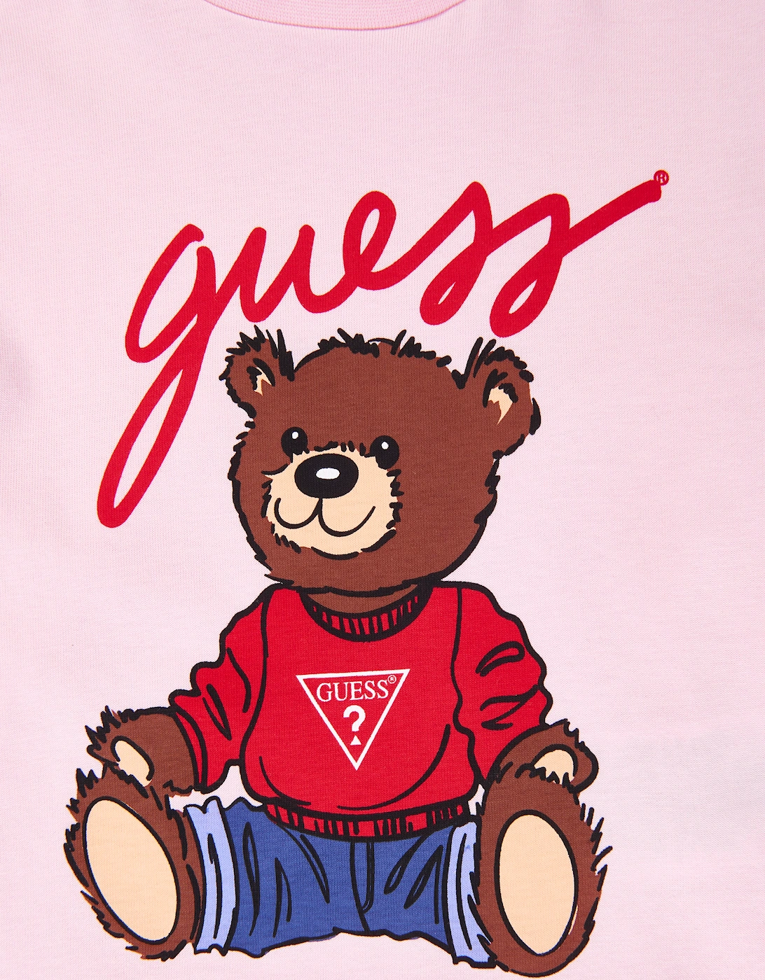 Guess Girls Teddy Bear T-Shirt in Pink
