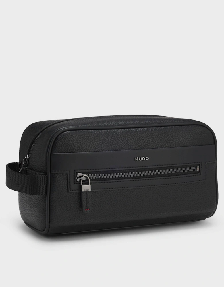 HUGO HUKE Mens Washbag - Black 002