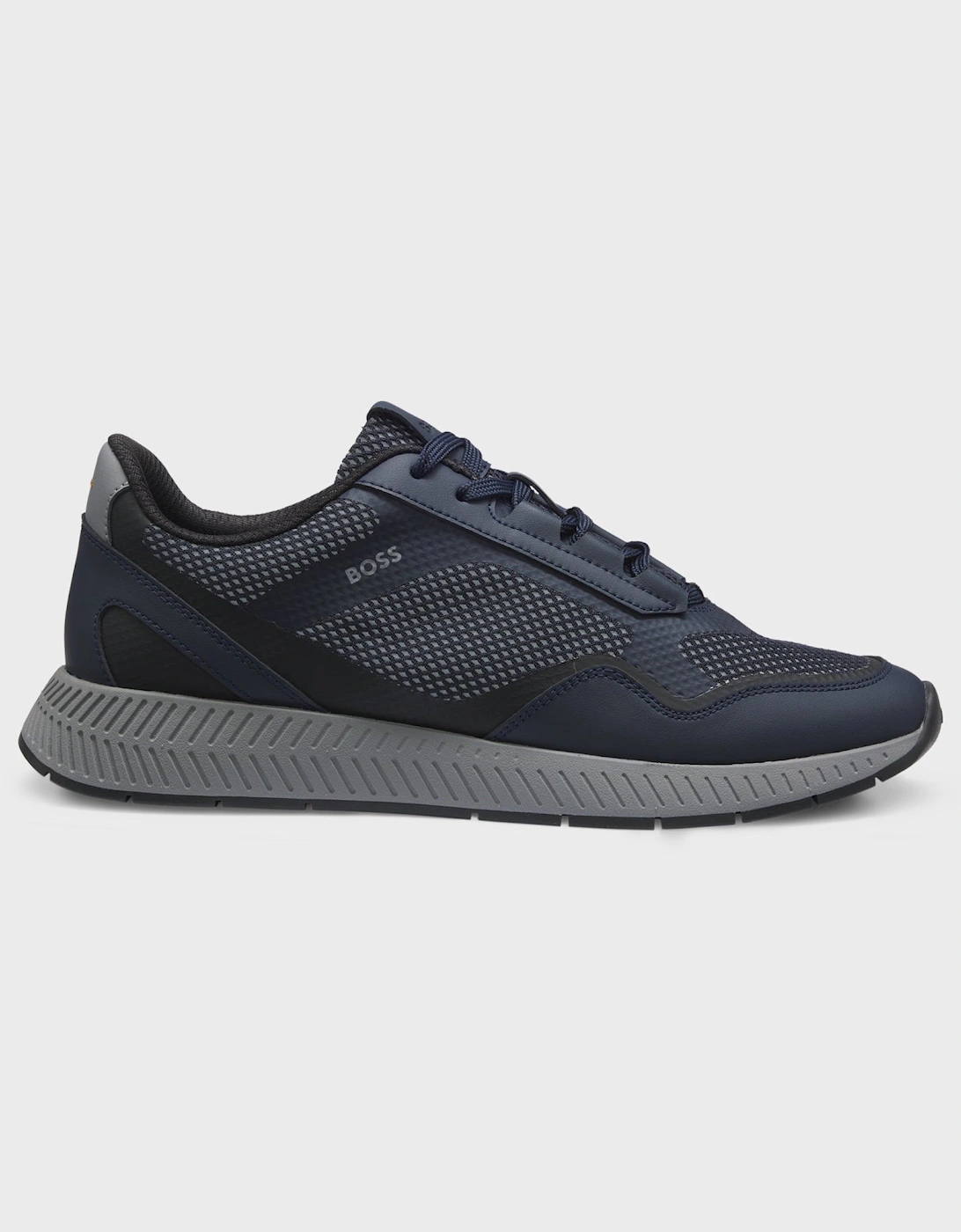 BOSS Orange Mens Reflective-nylon trainers with ridged sole - Open Blue 461