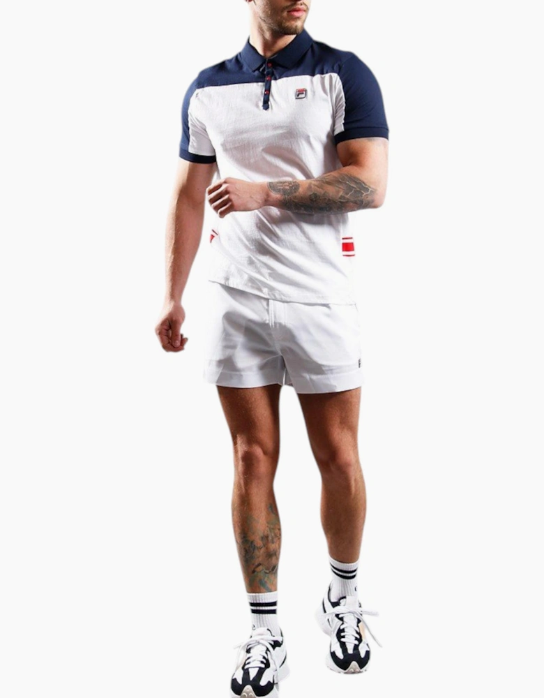 Fila Mens Polo Shirt Mivvi Short Sleeve Summer Polo Cotton