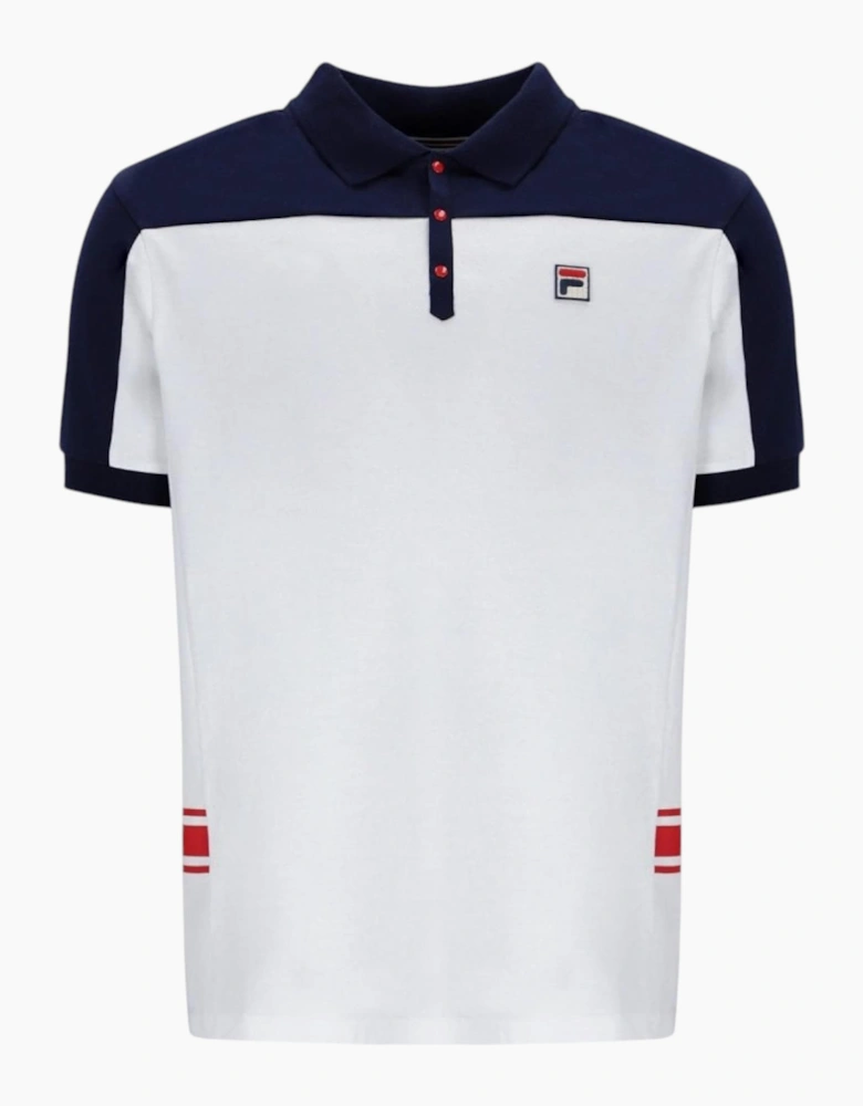 Fila Mens Polo Shirt Mivvi Short Sleeve Summer Polo Cotton