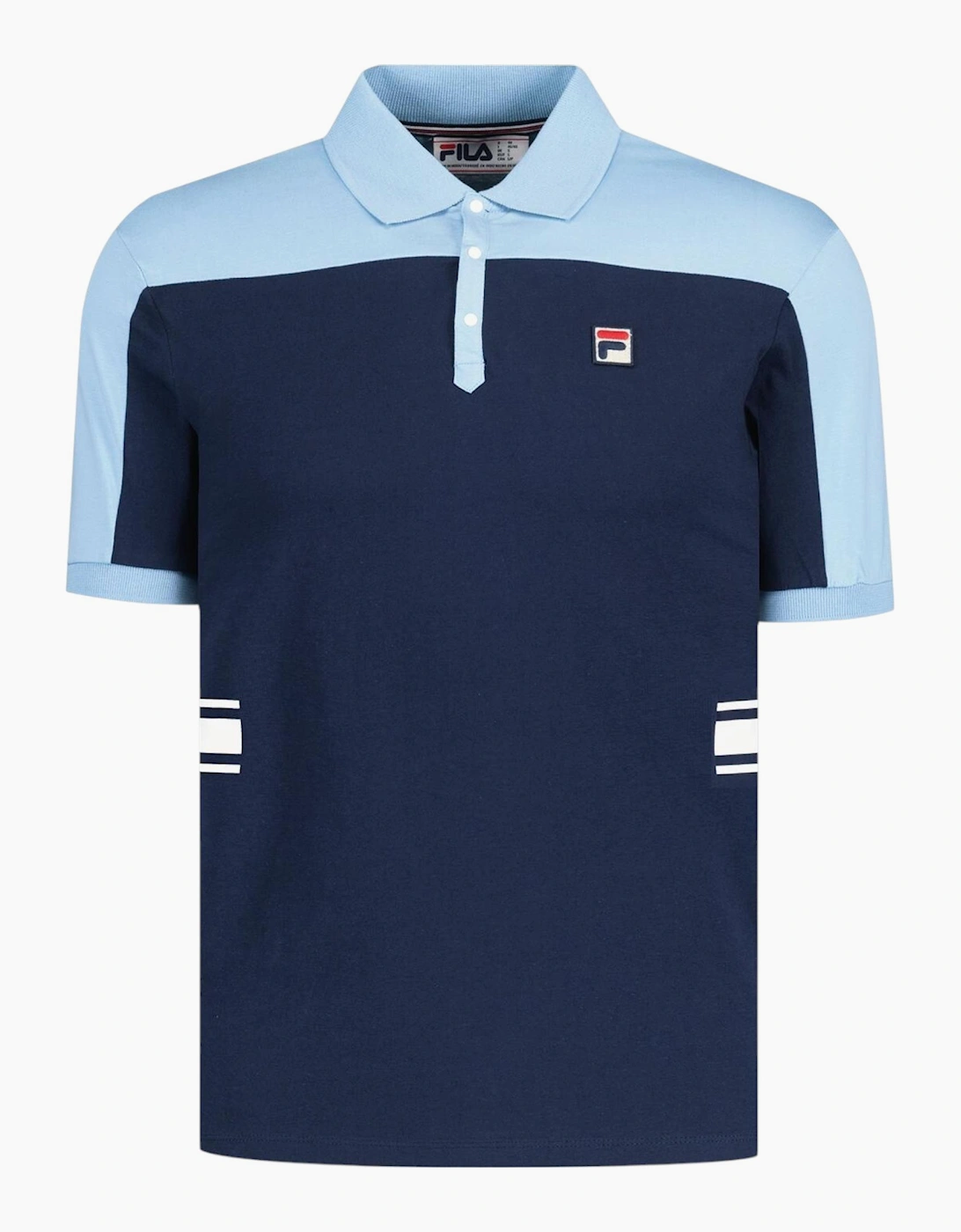 Fila Mens Polo Shirt Mivvi Short Sleeve Summer Polo Cotton