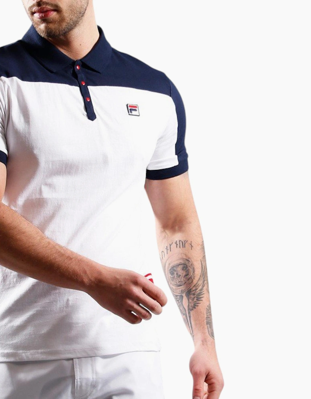Fila Mens Polo Shirt Mivvi Short Sleeve Summer Polo Cotton