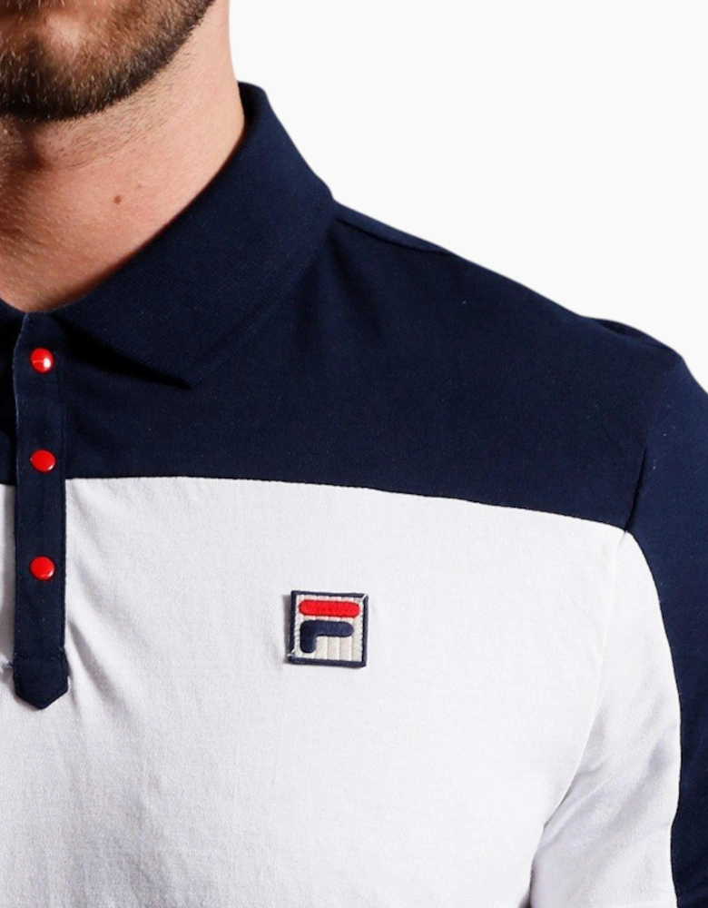 Fila Mens Polo Shirt Mivvi Short Sleeve Summer Polo Cotton