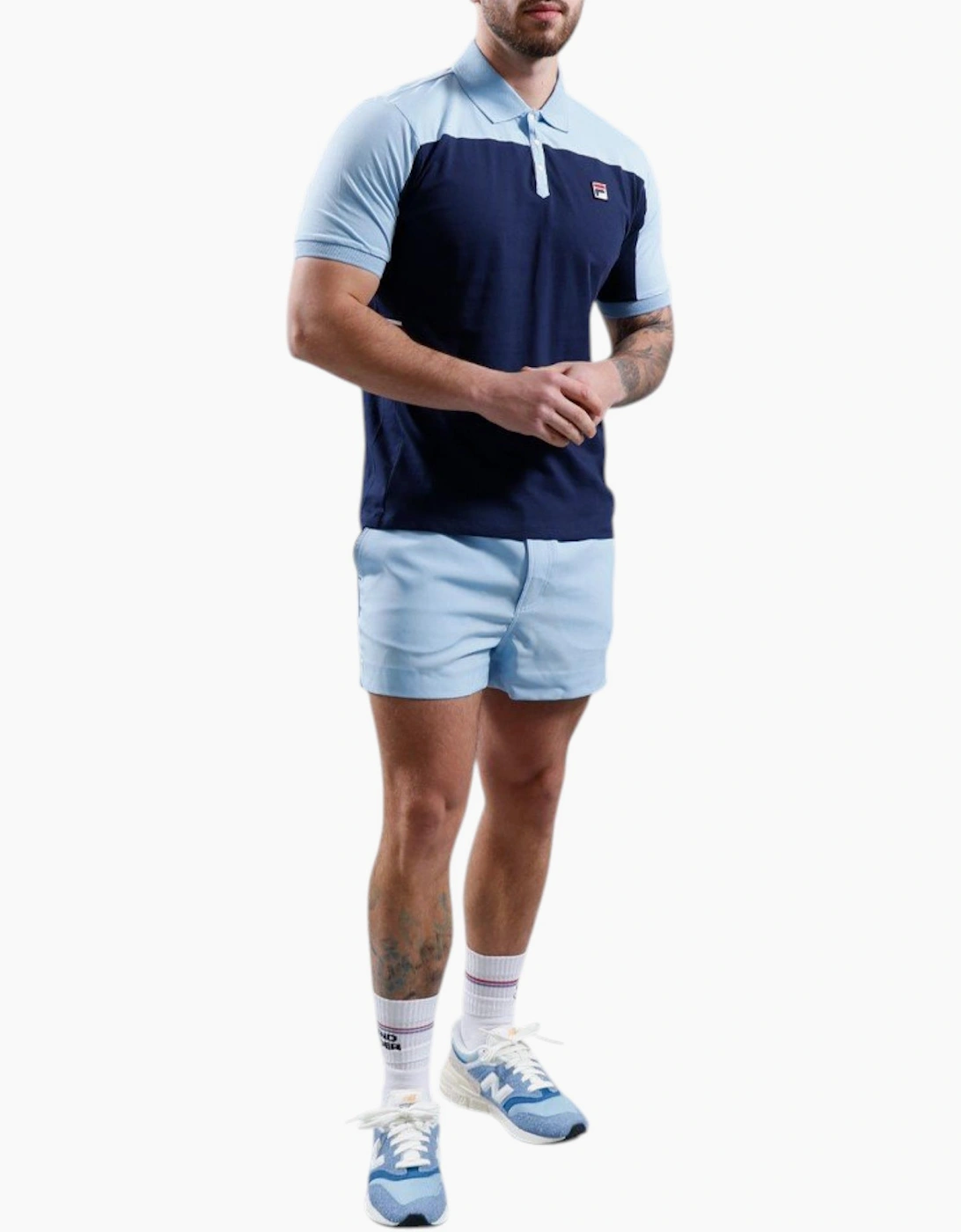 Fila Mens Polo Shirt Mivvi Short Sleeve Summer Polo Cotton