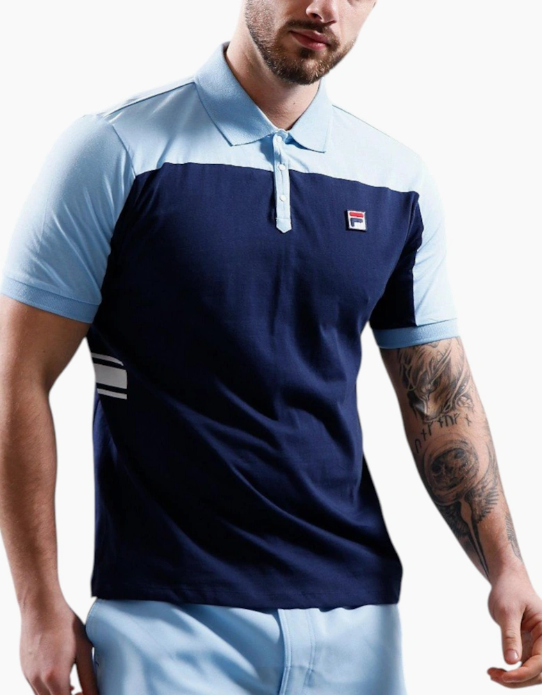 Fila Mens Polo Shirt Mivvi Short Sleeve Summer Polo Cotton
