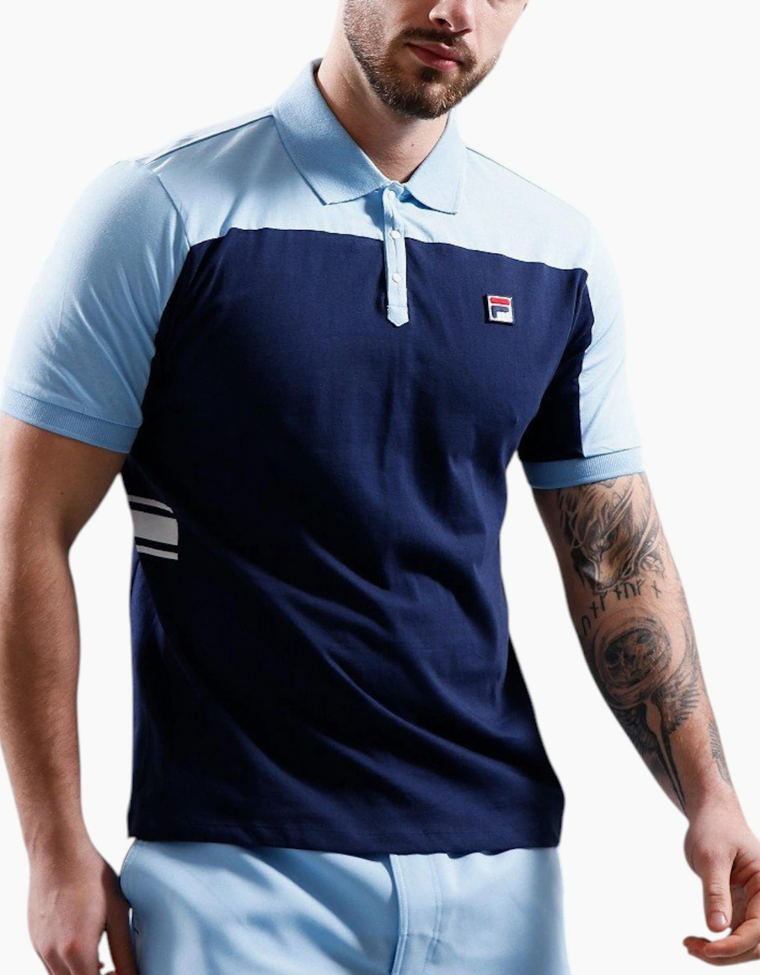 Fila Mens Polo Shirt Mivvi Short Sleeve Summer Polo Cotton