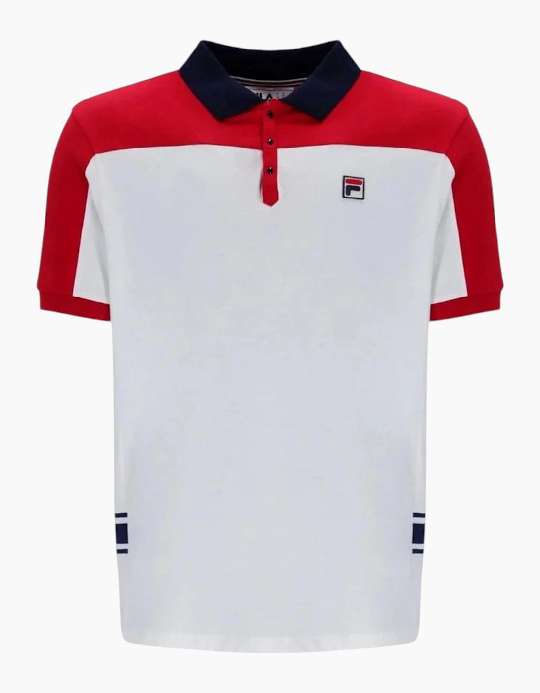 Fila Mens Polo Shirt Mivvi Short Sleeve Summer Polo Cotton