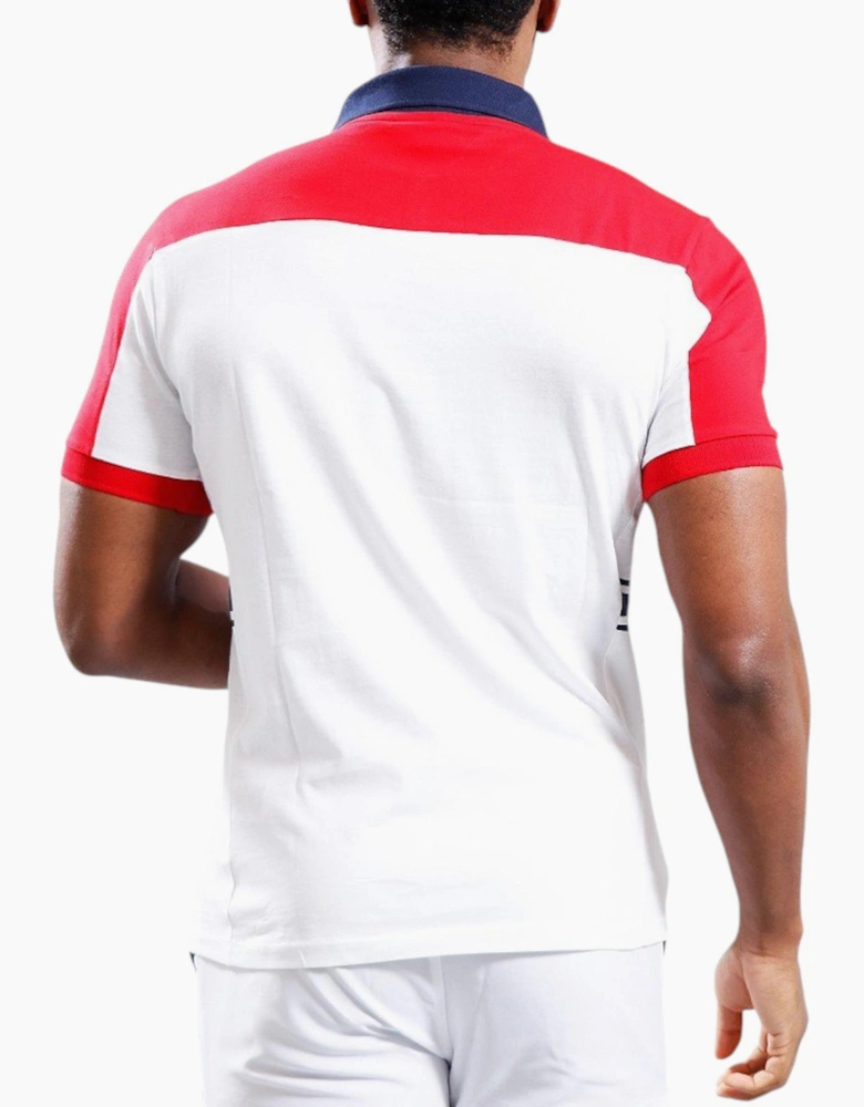 Fila Mens Polo Shirt Mivvi Short Sleeve Summer Polo Cotton