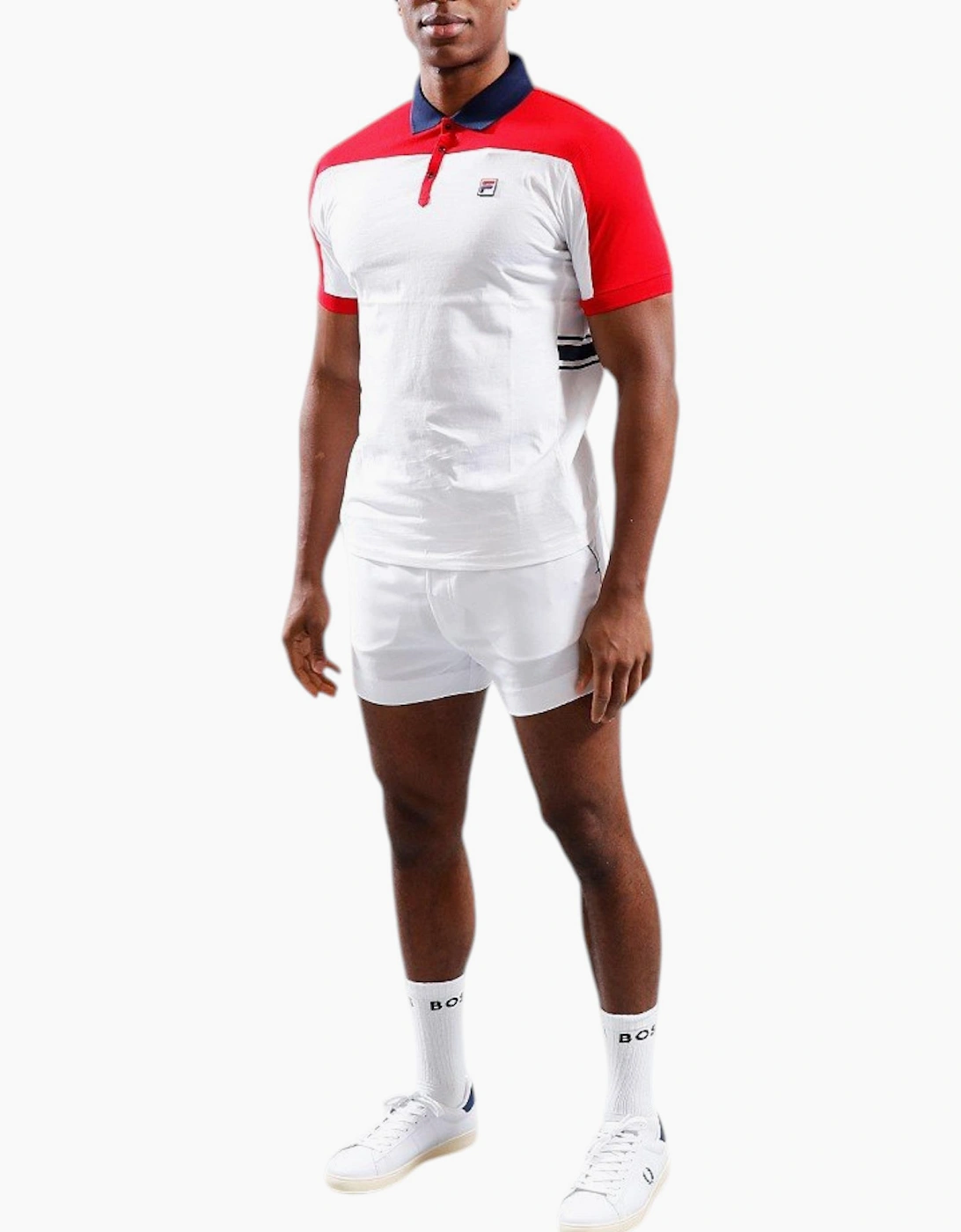 Fila Mens Polo Shirt Mivvi Short Sleeve Summer Polo Cotton